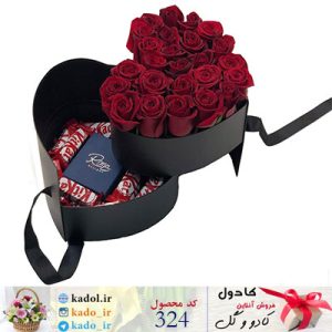 باکس ترکیبی گل رز و شکلات